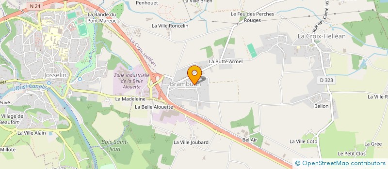 localisation de l'entreprise MONSIEUR ERIC THOMAS à LA CROIX-HELLEAN