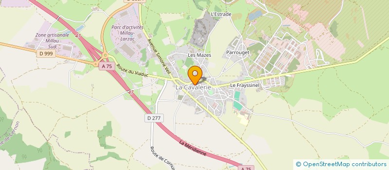 localisation de l'entreprise MONSIEUR ERIC THOMAS  LA CAVALERIE