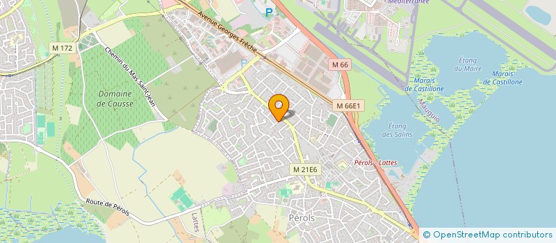 localisation de l'entreprise MONSIEUR ERIC THOMAS  PEROLS