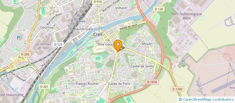 localisation de l'entreprise MONSIEUR ERIC TINAS  CREIL