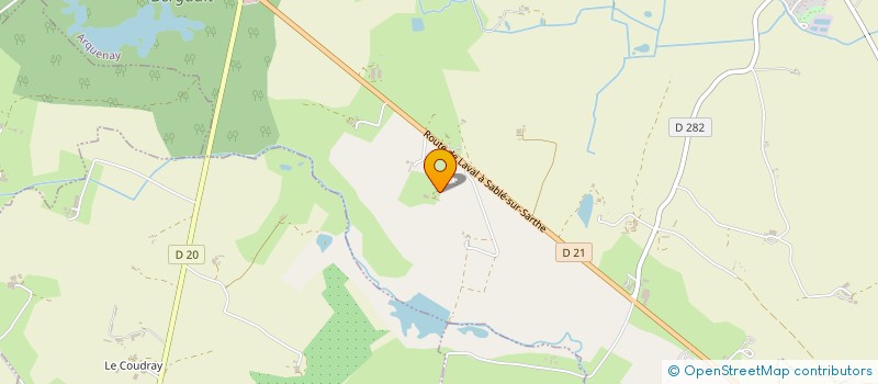 localisation de l'entreprise MONSIEUR ERIC TINNIERE à ARQUENAY