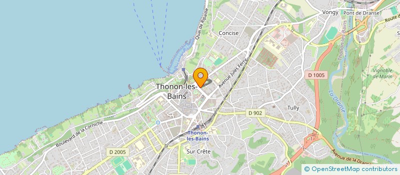 localisation de l'entreprise MONSIEUR ERIC TISSIER à THONON-LES-BAINS