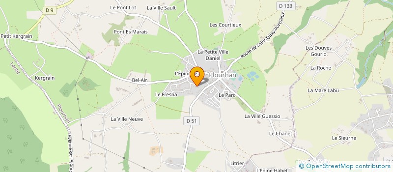 localisation de l'entreprise MONSIEUR ERIC TISSOT  PLOURHAN