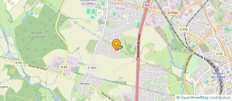 localisation de l'entreprise MONSIEUR ERIC TODESCHINI  CHATENOY-LE-ROYAL