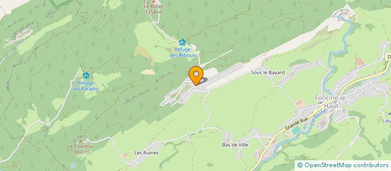 localisation de l'entreprise MONSIEUR ERIC TOINARD  FONCINE-LE-HAUT