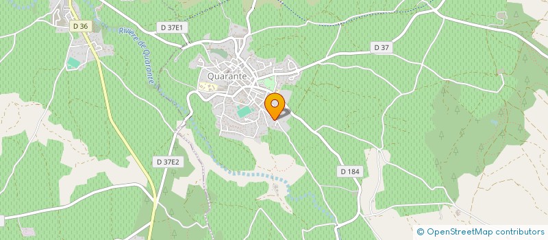 localisation de l'entreprise MONSIEUR ERIC TOMAS  QUARANTE