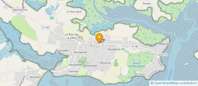 localisation de l'entreprise MONSIEUR ERIC TONNEAU  LE TOUR-DU-PARC