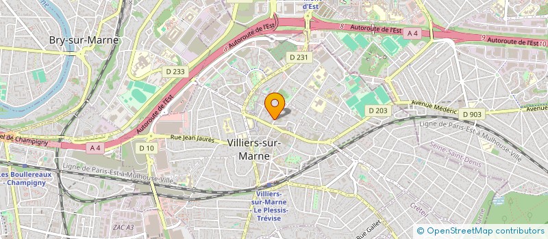 localisation de l'entreprise MONSIEUR ERIC TOUCHARD à VILLIERS-SUR-MARNE