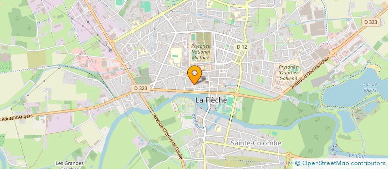 localisation de l'entreprise MONSIEUR ERIC TOUCHET à LA FLECHE
