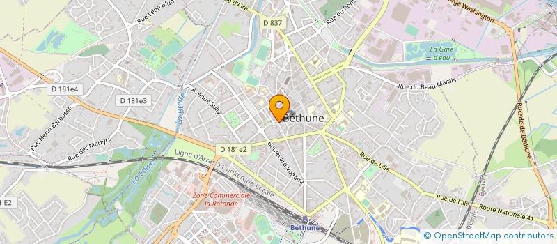 localisation de l'entreprise MONSIEUR ERIC TOUREH  BETHUNE