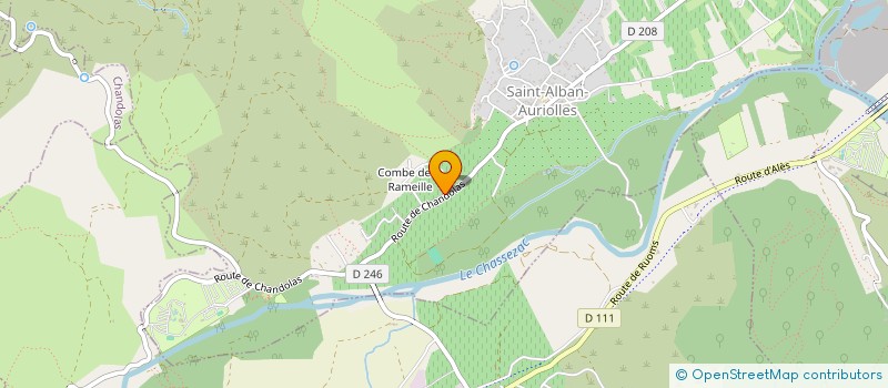 localisation de l'entreprise MONSIEUR ERIC TOURNAIRE  SAINT-ALBAN-AURIOLLES