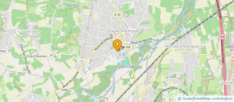 localisation de l'entreprise MONSIEUR ERIC TOURNISSOU  CHAZAY-D'AZERGUES