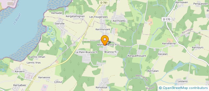 localisation de l'entreprise MONSIEUR ERIC TOUSSAINT  RIANTEC