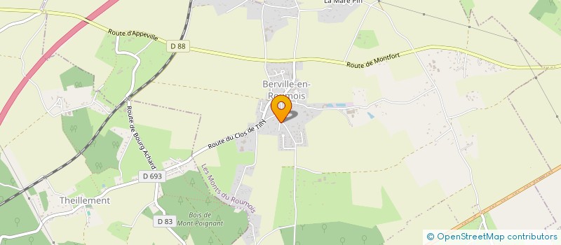 localisation de l'entreprise MONSIEUR ERIC TOUTAIN  LES MONTS DU ROUMOIS