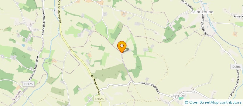 localisation de l'entreprise MONSIEUR ERIC TOUZET  LAYMONT