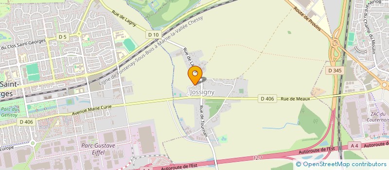 localisation de l'entreprise MONSIEUR ERIC TRABAC  JOSSIGNY