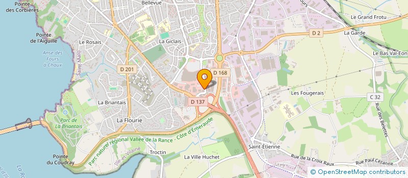 localisation de l'entreprise MONSIEUR ERIC TRAORE  SAINT-MALO