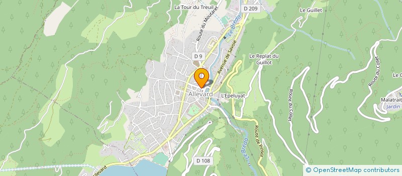 localisation de l'entreprise MONSIEUR ERIC TREPIED  ALLEVARD