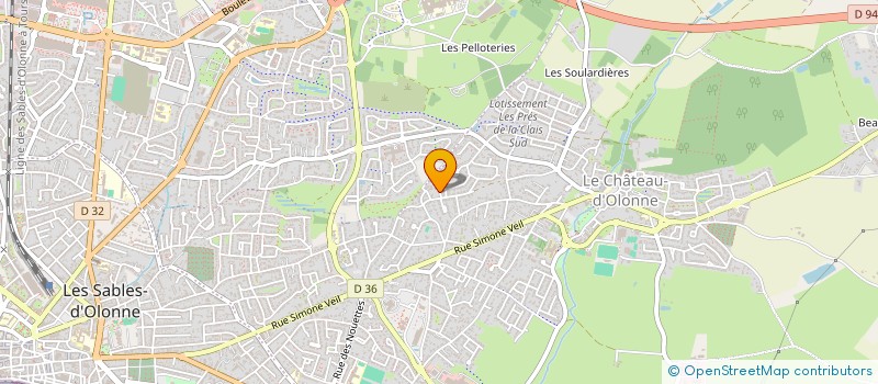 localisation de l'entreprise MONSIEUR ERIC TRICHEREAU à LES SABLES D'OLONNE