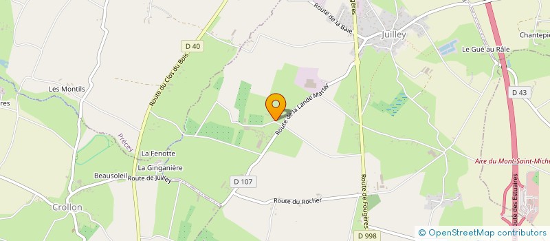 localisation de l'entreprise MONSIEUR ERIC TRINCOT  JUILLEY