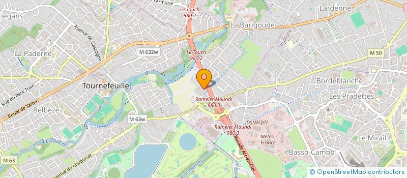 localisation de l'entreprise MONSIEUR ERIC TSHIBWID  TOURNEFEUILLE