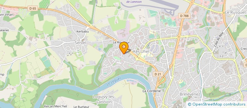 localisation de l'entreprise MONSIEUR ERIC TUDAL  LANNION