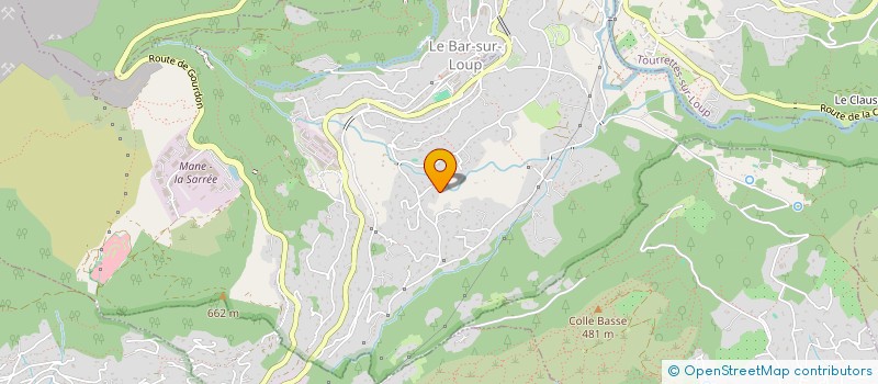 localisation de l'entreprise MONSIEUR ERIC ULLMAN  LE BAR-SUR-LOUP