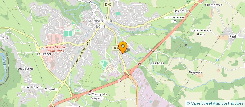 localisation de l'entreprise MONSIEUR ERIC VACHER  MONISTROL-SUR-LOIRE