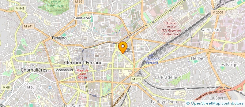 localisation de l'entreprise MONSIEUR ERIC VAISSIERE  COURNON-D'AUVERGNE