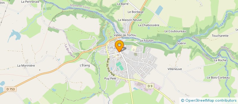 localisation de l'entreprise MONSIEUR ERIC VALLET  TIFFAUGES