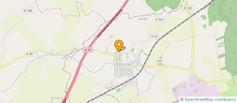 localisation de l'entreprise MONSIEUR ERIC VALLON  DAMBLAIN