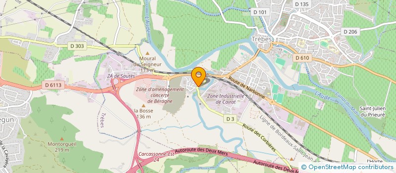 localisation de l'entreprise MONSIEUR ERIC VALTORTA  TREBES