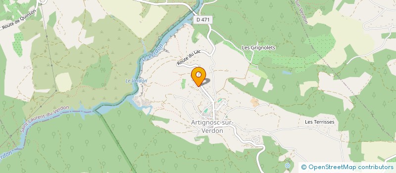 localisation de l'entreprise MONSIEUR ERIC VAN PACHTENBEKE  ARTIGNOSC-SUR-VERDON