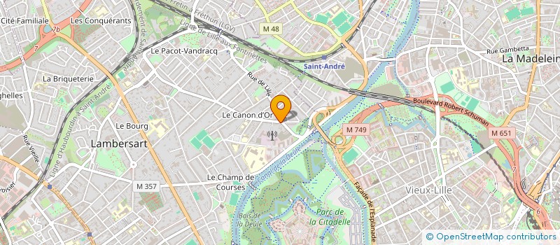 localisation de l'entreprise MONSIEUR ERIC VANDENBERGHE à LAMBERSART