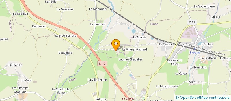 localisation de l'entreprise MONSIEUR ERIC VANDERSTRAETEN  TREMEUR