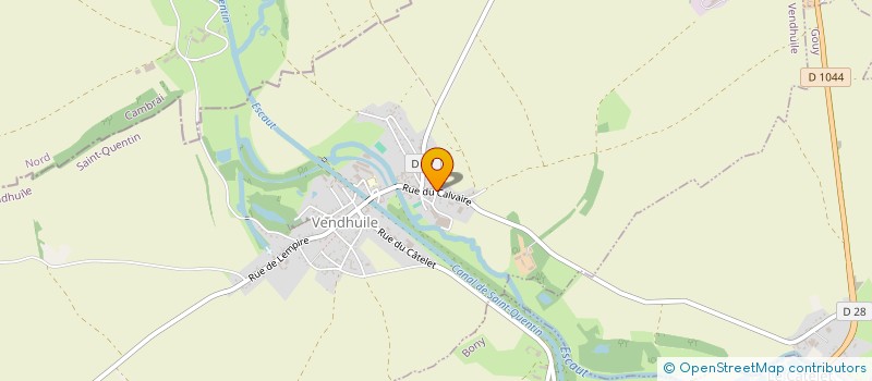 localisation de l'entreprise MONSIEUR ERIC VANDEVILLE  VENDHUILE