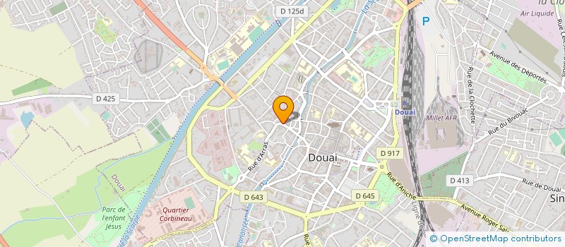 localisation de l'entreprise MONSIEUR ERIC VANHIERDE  DOUAI