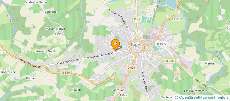 localisation de l'entreprise MONSIEUR ERIC VARAINE à EAUZE