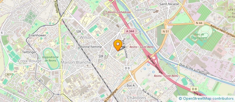 localisation de l'entreprise MONSIEUR ERIC VAROQUEAUX à REIMS