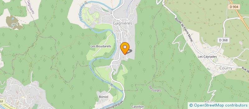 localisation de l'entreprise MONSIEUR ERIC VASSEUR  GAGNIERES