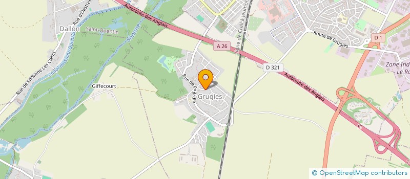 localisation de l'entreprise MONSIEUR ERIC VASSEUR  GRUGIES