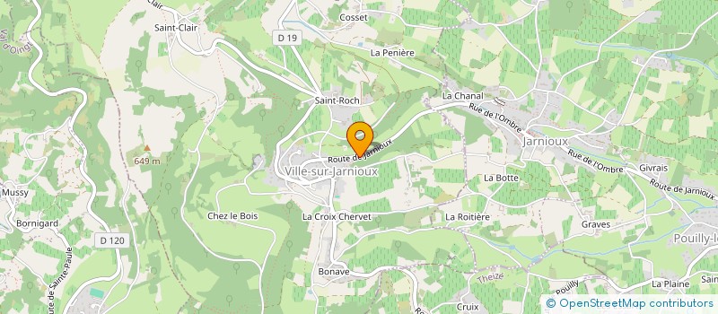 localisation de l'entreprise MONSIEUR ERIC VAUDANT à VILLE-SUR-JARNIOUX