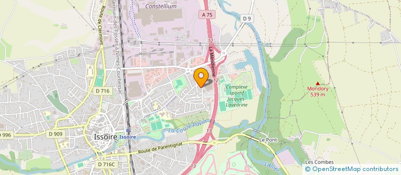 localisation de l'entreprise MONSIEUR ERIC VAYSSET  ISSOIRE