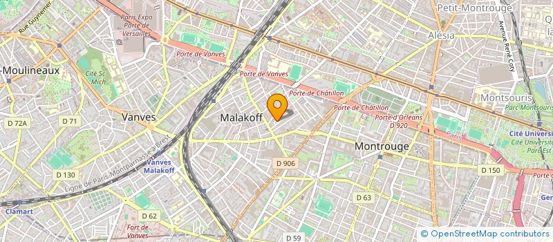 localisation de l'entreprise MONSIEUR ERIC VAZ  MALAKOFF