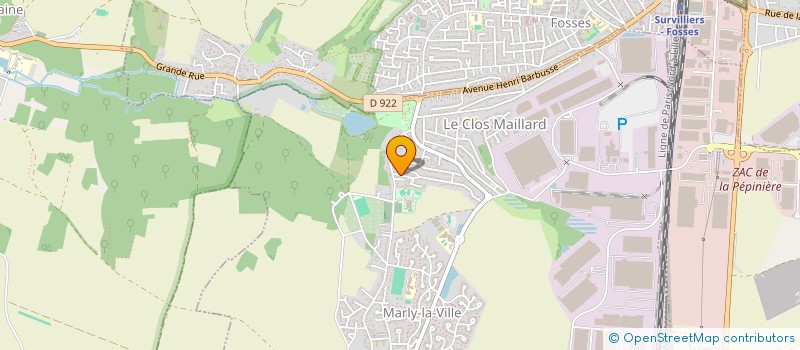 localisation de l'entreprise MONSIEUR ERIC VENTROUX  MARLY-LA-VILLE