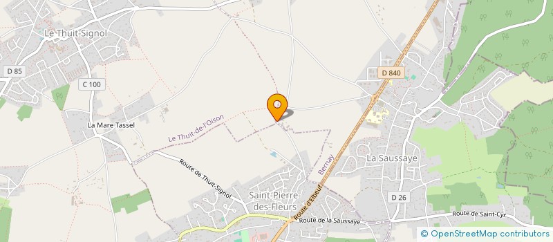 localisation de l'entreprise MONSIEUR ERIC VERBRIGGHE  LE THUIT DE L'OISON