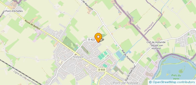 localisation de l'entreprise MONSIEUR ERIC VERCRUSSE  NIEPPE