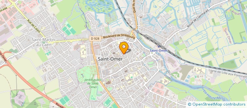 localisation de l'entreprise MONSIEUR ERIC VERDIN  SAINT-OMER