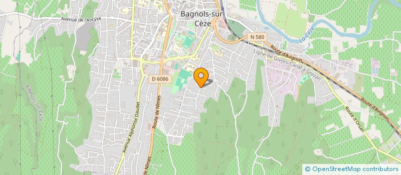 localisation de l'entreprise MONSIEUR ERIC VERDOULET  BAGNOLS-SUR-CEZE