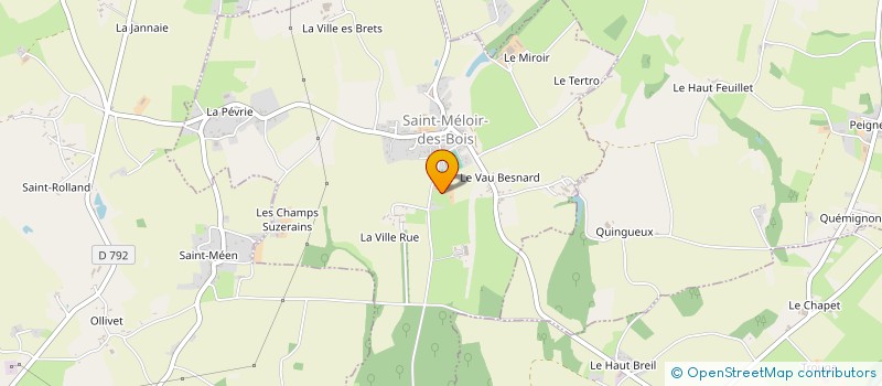 localisation de l'entreprise MONSIEUR ERIC VERGER à SAINT-MELOIR-DES-BOIS